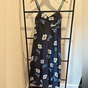 No. 6 Store Blue Floral MIDI Dress